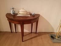 Consolle tavolo noce a muro