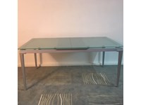 Tavolo Vetro Bonaldo modello Sirio Allungabile con ripiano in Cristallo