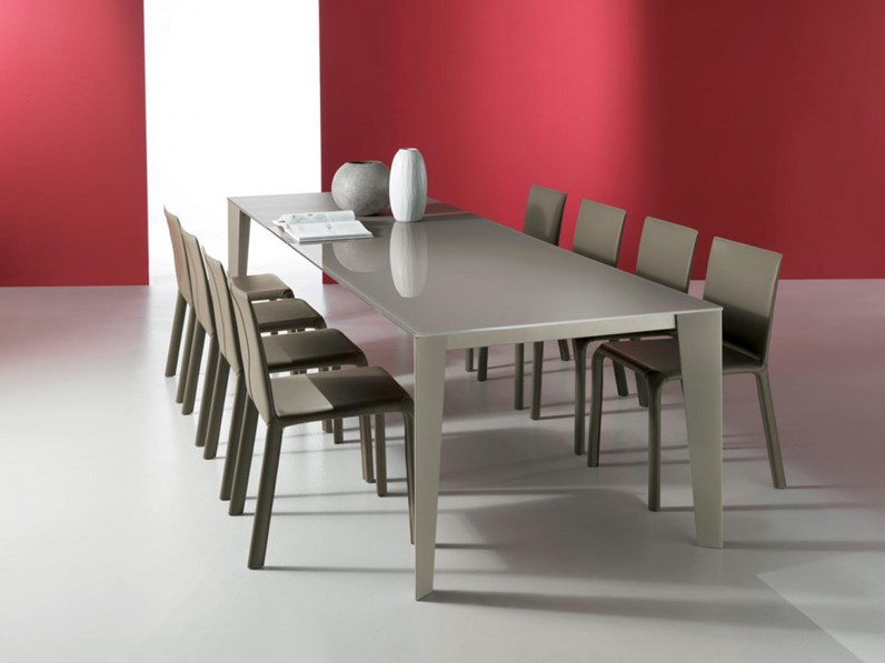 Tavolo Bontempi Casa CRUZ vetro Velvet antigraffio Tortora - SCONTO ... Tavolo Bontempi Casa CRUZ vetro Velvet antigraffio Tortora - SCONTO ...