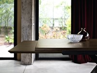 Tavolo allungabile con piano legno ,Lissone