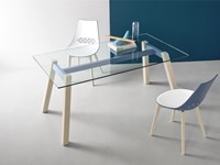 Tavolo Connubia modello T-Table CB/4781-RC 160. Tavolo fisso e rettangolare disponibile in varie finiture.