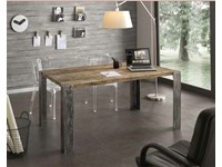 Tavolo in rovere con gambe in ferro scontato del 50%