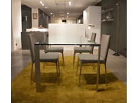Tavolo Desalto Liko glass in vetro rettangolare scontato del -35 %