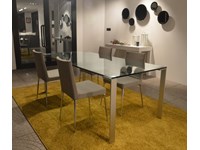 Tavolo Desalto Liko glass in vetro rettangolare scontato del -35 %