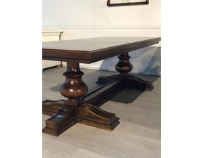 Tavolo Legno Massello Grezzo Con Struttura In Metallo Cromato