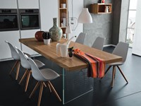 Tavolo fisso Nice in Rovere Vintage