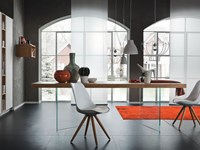 Tavolo fisso Nice in Rovere Vintage