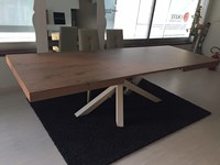tavolo allungato con 2 prolunghe