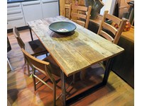 tavolo industrial allungabile offerta in legno e ferro outlet convenienza