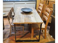 tavolo industrial allungabile offerta in legno e ferro outlet convenienza