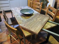 tavolo industrial allungabile offerta in legno e ferro outlet convenienza