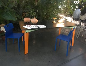 Tavolo in legno rettangolare Aronte Artigianale in Offerta Outlet
