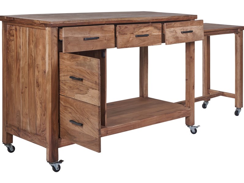 Tavolo in legno rettangolare Credenza postazione lavoro piano