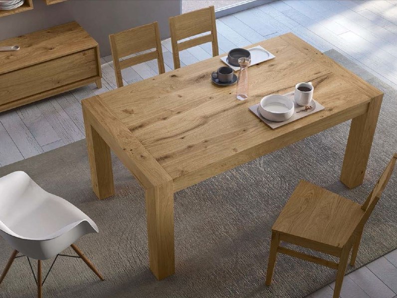 Tavolo In Legno Rettangolare Kali Artigianale A Prezzo Ribassato