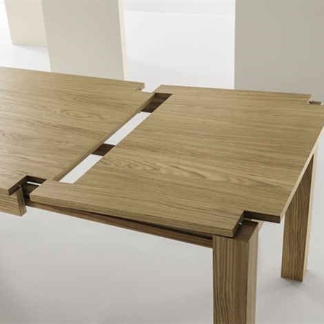 Tavolo in legno rovere spazzolato allungabile tavoli a prezzi ... Tavolo in legno allungabile