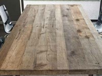 Tavolo in rovere trattato con cera naturale scontato Rettangolari Fissi Legno