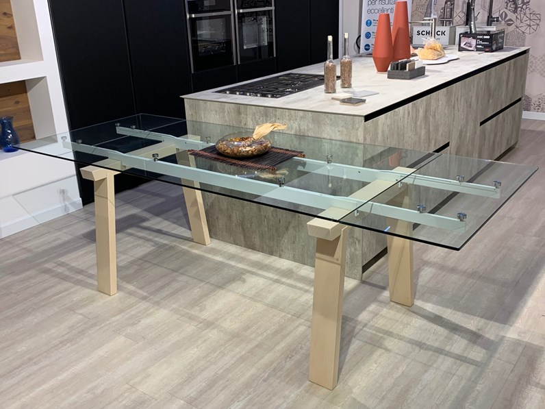Tavolo In Vetro Rettangolare Tavolo Levante Calligaris Cucine Noventa In Offerta Outlet