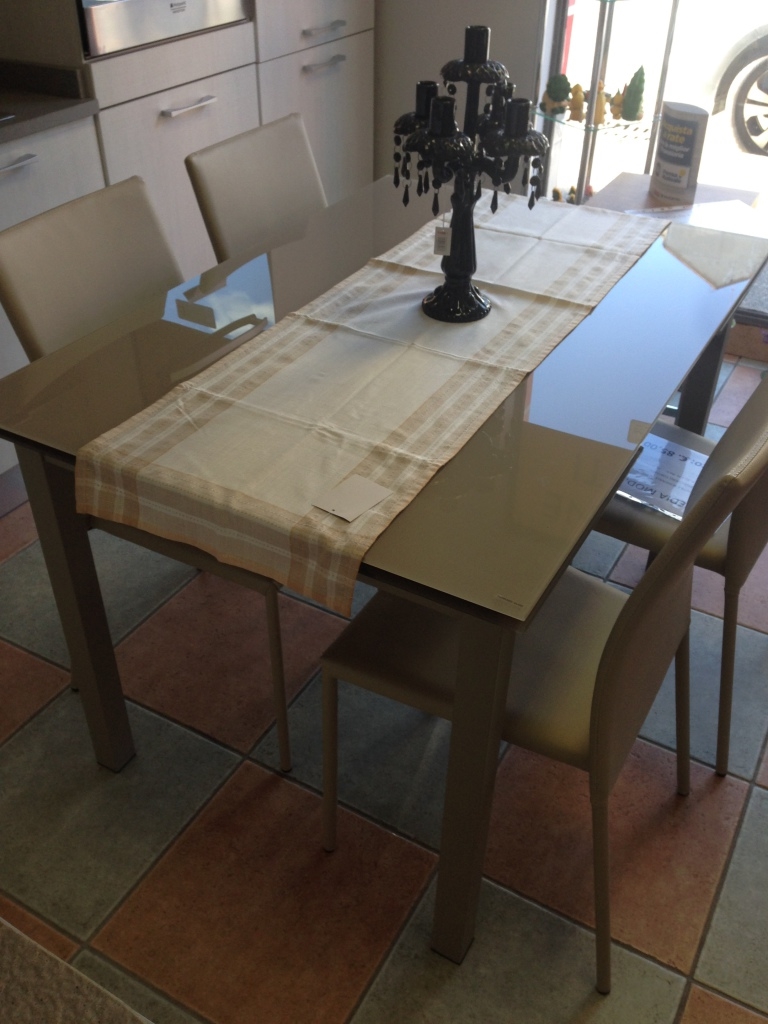 Tavolo max home tavolo allungabile moderno color tortora ...