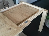 Tavolo Node in rovere massello allungabile