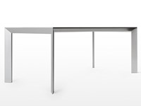 Tavolo Nori rettangolare allungabile in vetro design Kristalia