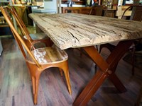 tavolo old boat quercia misura cm 200 x 100 ultimo pezzo in offerta instle industrial vecchio ferro