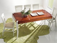 tavolo fisso allungabile 160 x 85 in ciliegio