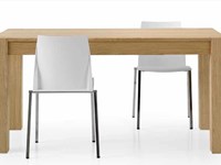 Tavolo rovere naturale doppia allunga fine serie