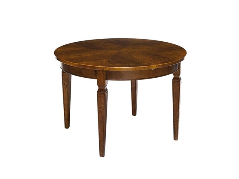 Tavolo tavolo rotondo in legno listellare del for Tavolo rotondo allungabile mondo convenienza